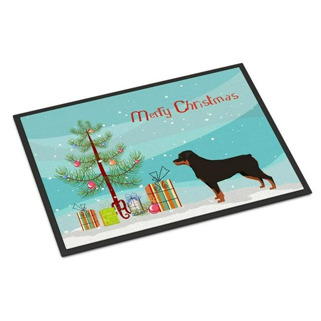 Caroline's Treasures CK3558JMAT 24 x 36 Po Tapis pour Sapin de Noël Rottweiler Intérieur Ou Extérieur