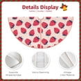 thumbnail image 3 of Rateoe Strawberry Pattern Christmas Tree Skirt with Ties , Christmas Tree Decorations, Farmhouse Christmas Decor Xmas Holiday Decorations-48", 3 of 6