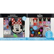 Townley Girl Disney Minnie Mouse Mega Foldable Cosmetic Set, 17 Pcs for Parties, Sleepovers and Makeovers