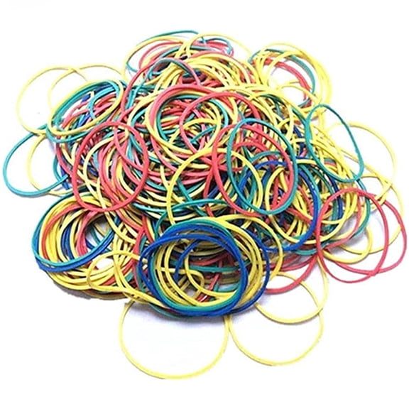 1000 Pcs Rubber Bands, General Purpose Rubber Bands for Home or Office Use (Assorted Colors)