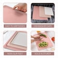 thumbnail image 7 of COOK WITH COLOR Cutting Boards for Kitchen, Extra Large Jumbo-Sized 3-Piece Set with Rubber Border, Pink, 7 of 7