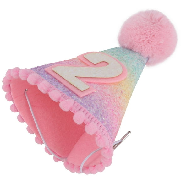 Masteelf Colorful Birthday Party Hat Cap for Baby Girls and Boys, Fun Celebration Headwear Accessory