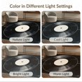 thumbnail image 7 of ODIKA 8'x10' Washable Area Rug Vinyl Record Minimalist Retro Music Disc Concentric Groove Rings for Living Room, Under Sectional, Family , Durable, Non-Slip, 7 of 7