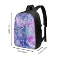 thumbnail image 4 of YFYANG 17" Laptop Backpack, Purple Watercolor Art Fashion Travel Work Backpack with USB and Headphone Cable Interface for Men and Women, 4 of 8