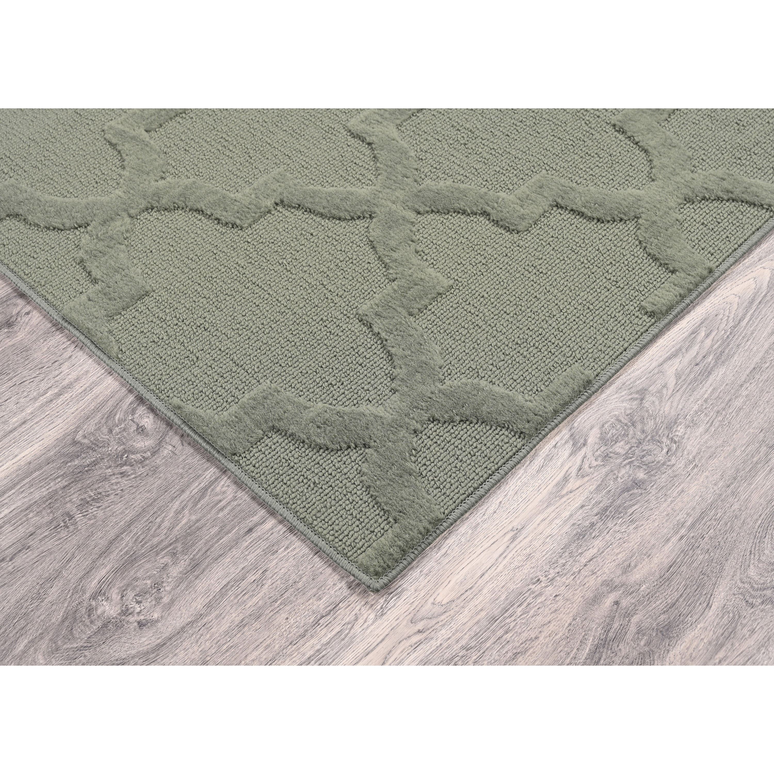 Garland Rug Quatro Polypropylene Sage Indoor Area Rug, 7'6" x 9'6"