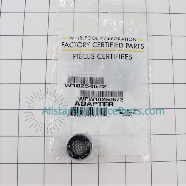 Whirlpool Dishwasher Faucet Adaptor Coupling WPW10254672