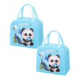 thumbnail image 1 of Oleegame 2 Pcs Sac de Rangement pour Produits Sac Isotherme Sac à Lunch Sac à Lunch Chiot Brun (Isolation 3D) Bleu, 1 of 9