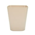 thumbnail image 1 of Rubbish Bin Large Opening No Lid Strong Loading Simple Style Square Kitchen Bathroom Living Room Striped Trash Can for Car, 1 of 12