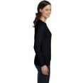 thumbnail image 4 of BELLA+CANVAS T-Shirt Jersey à Manches Longues pour Femmes, G, Noir, 4 of 4
