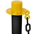 thumbnail image 5 of 6 Pack Traffic Delineator Post with Base and 5FT Plastic Chain Links, Stanchions with Fillable Base, Outdoor and Indoor Crowd Control Barriers for Traffic Control and Warning, Yellow+Black, 5 of 8