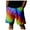Red, variant on BOOMNY Shorts For Men Casual Colorful Printed Elastic Waist Drawstring Beach Shorts For Man Soft Loose Fit Summer Workout Shorts Comfy Mens Dailywear