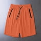 thumbnail image 1 of Puntoco Pantalones Cortos Para Correr De Secado Rápido De Seda Helada De Verano Con Bolsillo De Color Liso Para Mujer Naranja L, Regalo Para Mujer, 1 of 6