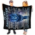 thumbnail image 3 of LHSHID Custom Love Blanket Throw to My Daughter from mom and Dad I Will Always Be There to Love & support You Hug Blanket Bed Throws, 3 of 6