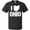 AB-Black, variant on I Love Ohio with State Silhouette T-Shirt