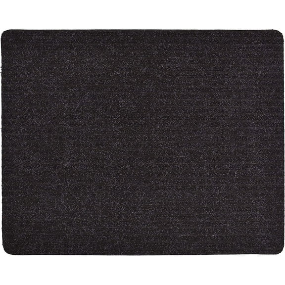 Stair Treads Collection Indoor Skid Slip Resistant Carpet Stair Tread Mat (Black, Matching Mat 24 in x 30 in)