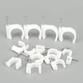 thumbnail image 2 of MasteelfCA 200PCS Cable Tacks Nail In Clamps Cable Straps Wire Staples Round Cord Management for Ethernet Cables (White, Round, 7MM), 2 of 9