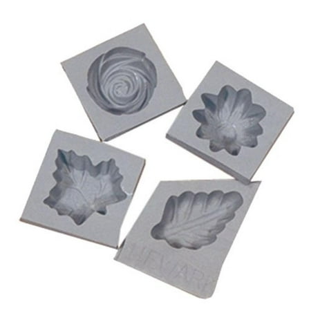 Flower/Leaf Rubber Molds, 4/pk, Mold cream cheese mints, fondant, caramels, chocolate and more with this Flower/Leaf Rubber Mold Set. By Kitchen
