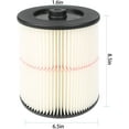 "Craftsman 17816 Replacement Filter Cartridge for Shop Vac, Fits 5
