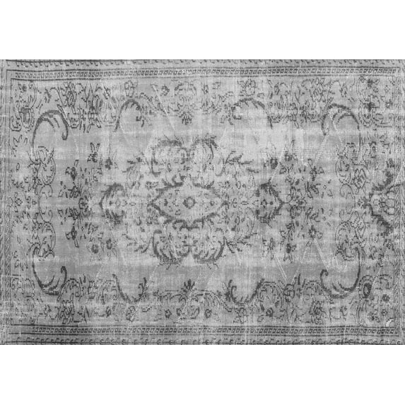 Ahgly Company Indoor Rectangle Persian Gray Traditional Area Rugs, 3' x 5'