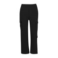 thumbnail image 1 of 2025 Women's Casual Pants Women's Solid Color Casual Workout Leggings for Women Drawstring Cargo Pants Versatile Casual Work Pants Women Comfortable Long, 1 of 4