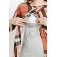 thumbnail image 4 of Tartan Plaid Maternity Nursing Knit Tunic, 4 of 4