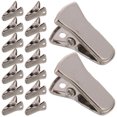 thumbnail image 1 of HAMPPLIES 100Ud Clips Metálicos Para Portabadges Con Resorte Para Uso Doméstico Y Oficina Color Plateado, 1 of 6