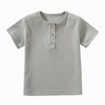 thumbnail image 4 of NIEWTR Boys Short Sleeve Shirts Cotton T-Shirts Summer Basic Tees Tops Clothes for Kids（Light Gray,5-6 Years), 4 of 6