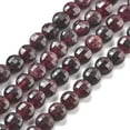 thumbnail image 2 of Natural Garnet Beads Strands Faceted Flat Round 5~5.5x3~3.5mm Hole: 0.8~1mm about 80~81pcs/strand 15.16~15.24 inch(38.5~38.7cm), 2 of 5