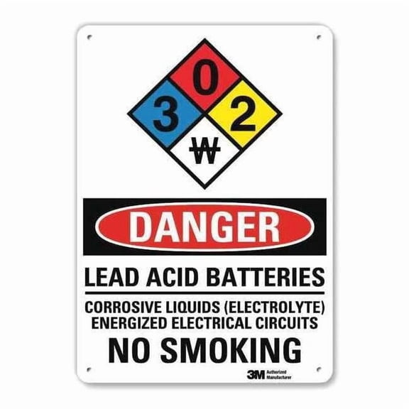 Lyle Danger No Smoking Sign,14inx10in,Alum U3-2083-RA_10X14