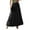 Black, variant on Amvlyk Boho Skirts for Women Solid Color Elastic High Waist A-Line Ankle-Length Skirt Summer Cool Trendy Skirt Fashion Ruffle Tiered Flowy Skirt for Beach Date Casual Going Out Party Walking