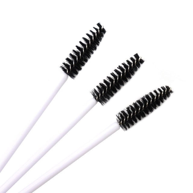 Mini cepillo de nailon desechable, portátil, de color, para pestañas, en espiral, para cejas, cepillo de pestañas, peine de maquillaje