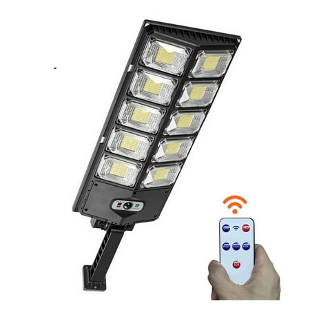 

Solar Lights Solar Street Lights Outdoor Waterproof 8000LM High Brightness Dusk To Dawn LED Lamp With Motion Sensor Remote Control For Garden -------- Super Bright & Energy Efficient