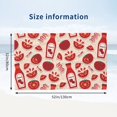 thumbnail image 2 of Cute Tomato Ketchup Bath Towel, Highly Absorbent towels for bathroom Quick Drying Microfiber Bath Towels for Body, Soft Shower Towels for Sport, Yoga, SPA, Gym 27x55in, 2 of 5