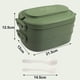 thumbnail image 5 of Fiambrera shaofei a prueba de fugas color verde 1550 ml, 5 of 5