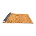 thumbnail image 2 of Ahgly Company Indoor Square Abstract Orange Modern Area Rugs, 6' Square, 2 of 4