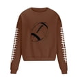 thumbnail image 3 of Men's Loose Rugby Print Crewneck Sweatshirts Long Sleeve Casual Pullover Workout Tee Shirt Tops, 3 of 4