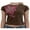 Brown, variant on Licupiee Women Teen Girl Y2k Top Clothes Cute Graphic Print Brown Crop Top Tee T-Shirt E Girl Clothing Aesthetic