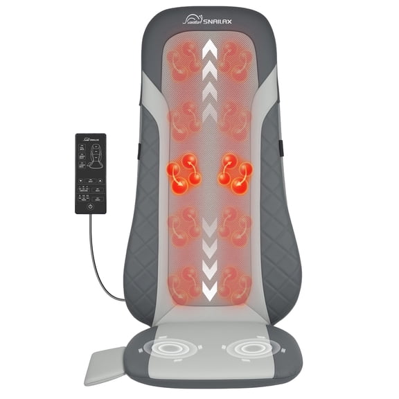Snailax 2026 Upgraded Shiatsu Back Massager with Heat, Full Back and Seat Massage Cushion for Pain Relief and Relaxation