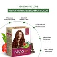 thumbnail image 5 of (6 pack) Nisha (Pack 6) Rich Henna Hair Color, Permanent Red Hair Color Dye, 100% Grey Coverage, Red Brown, 0.53 oz Each Pack, 5 of 11