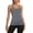 Light Gray, variant on Women Tank Tops Crew Neck Workout with Built In Bra Side Pockets Yoga Running Fitness Dance Spaghetti Strap Sleeveless Undershirts for Women Purple S