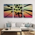 thumbnail image 2 of wall26 3 Panel Canvas Wall Art The Palm Trees Pictures Home Wall Decorations for Bedroom Living Room Paintings Canvas Prints Framed - 24"x36" x 3 Panels, 2 of 4