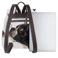 thumbnail image 3 of Ratiio Black And White Boston Terrier Pattern Womens Backpack Purse Leather Backpack Purse for Women Travel Fashion Backpack Designer Ladies Shoulder Bags, 3 of 4