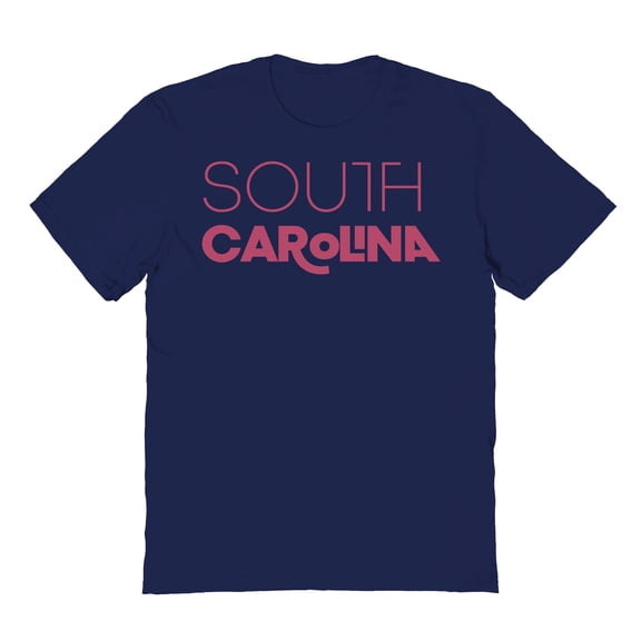 South Carolina Graphic Navy Men's Cotton T-Shirt