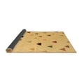 thumbnail image 2 of Ahgly Company Indoor Round Solid Brown Modern Area Rugs, 7' Round, 2 of 4