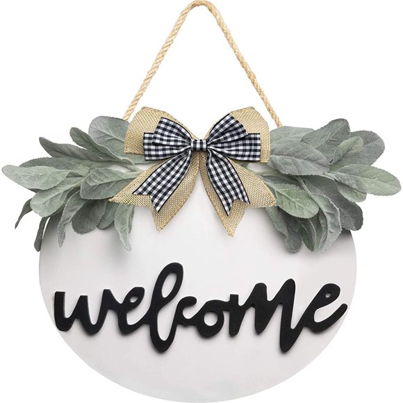 EASTIN Welcome Sign Welcome Front Door Wood Sign Hanging Welcome Sign for Farmhouse Porch Welcome Sign Front Door Decoration