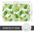 thumbnail image 2 of Non Slip Door Mat, Avocado And Tropical Palm Leaves Fast Drying Bath Tub Mats, Absorbent Bathroom Rugs Entrance Welcome Mat, Bath MatS for Tub, Floor, Home, Kitchen, Hotel,16x24in, 2 of 7