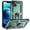 Green, variant on For iPhone 14 Plus Case with kickstand, Built in Metal 360-Degree Rotating Ring Holder Magnetic,Heavy-Duty Rugged Case Full-Body Protective Cover,Black