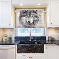 thumbnail image 6 of Coolnuti Wolf Wildlife Valances for Windows 36 Inch Small Window Blackout Valance Curtains Rod Pocket Window Curtains Treatment for Kitchen Bathroom Cafe, 1 Panel Home Decor, 6 of 7