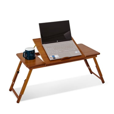 Ktaxon Lap Desk Wood Folding Tray Table Drawer Breakfast Bed Food Laptop Tv Notebook Com Ktaxon Lap Desk Wood Folding Tray Table, Laptop Lap Desk Canadian Tire