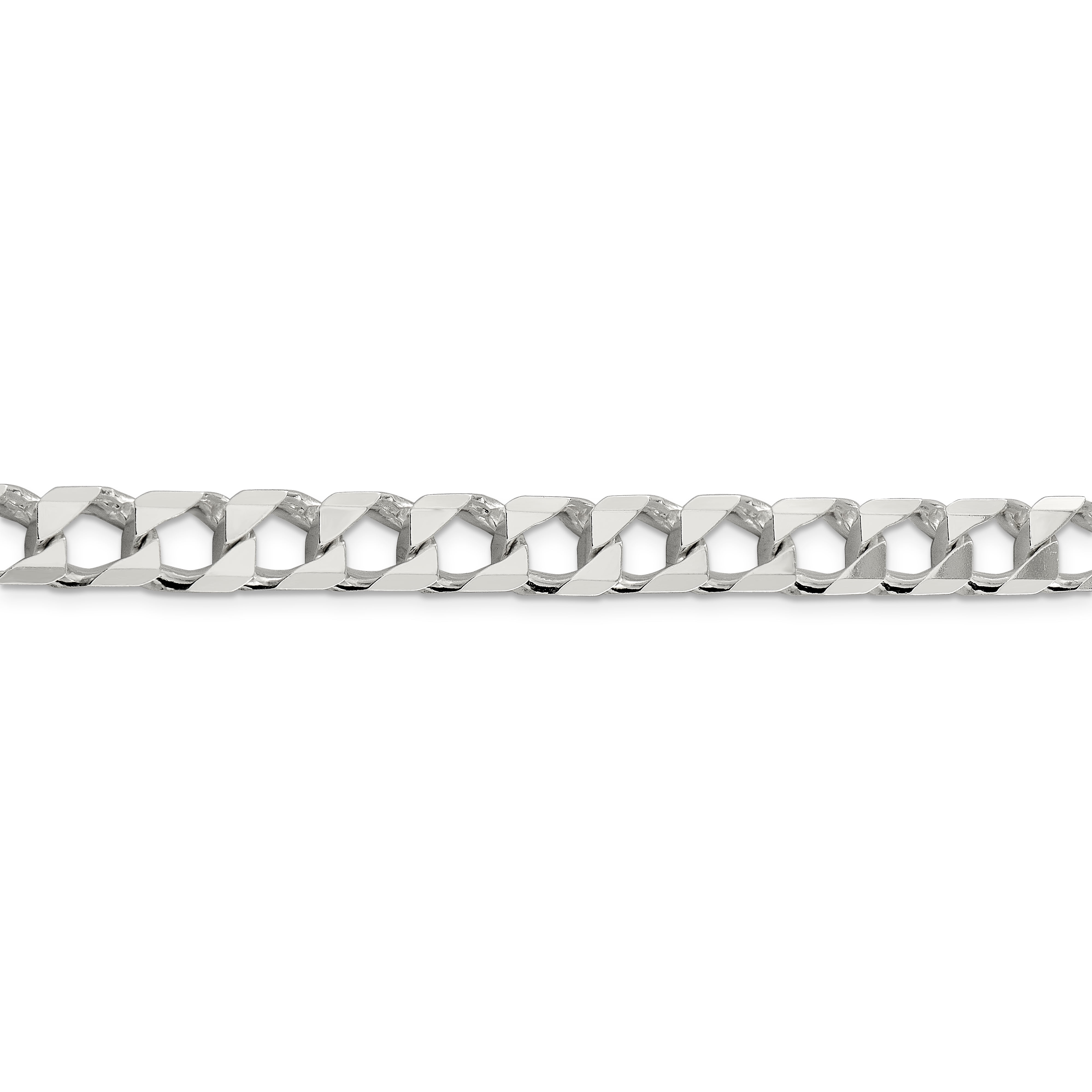 925 Sterling Silver 24" 4mm SQUARE Curb Link Chain Necklace 24inch chain